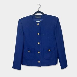 HERBERT GROSSMAN Jacket Size 10 Blue Color Vintage Union Label GUC
